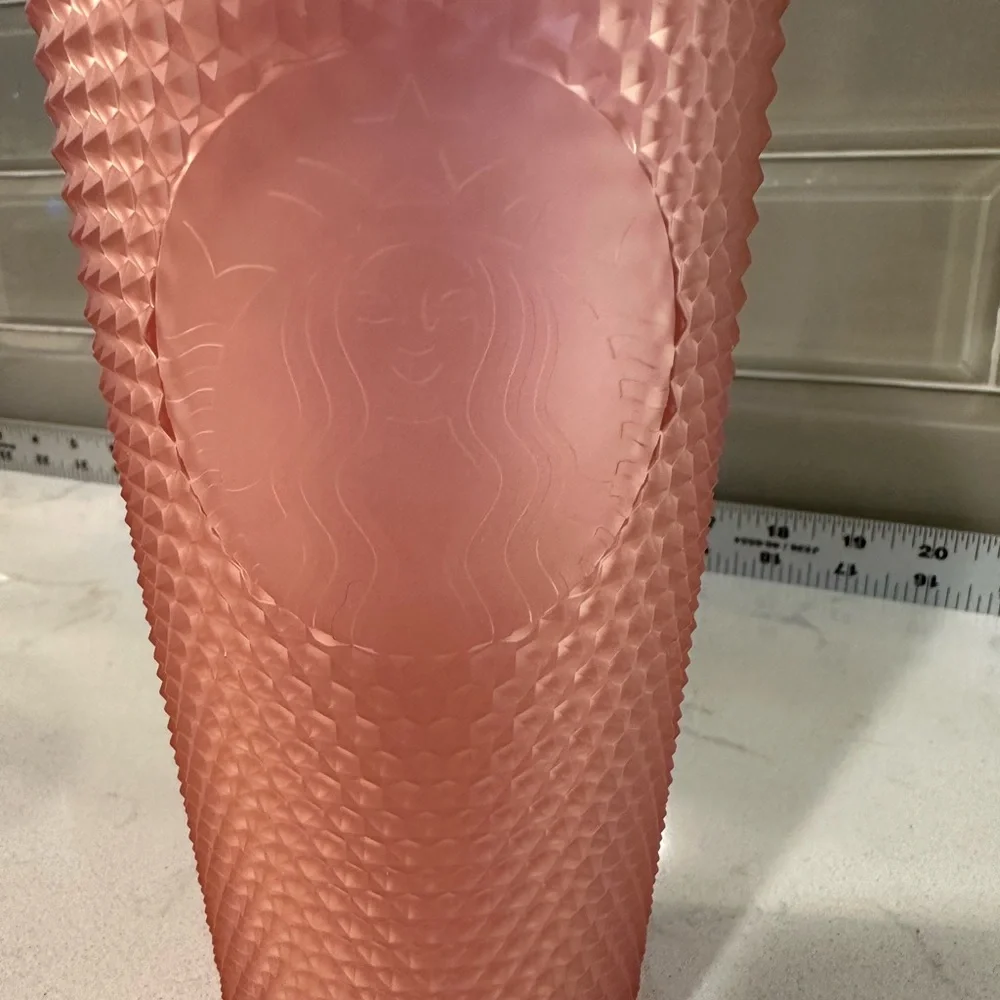 Starbucks‎ 2022 PINK LEMONADE JELLY STUDDED 24oz SOFT TOUCH Tumbler Cold Cup NEW